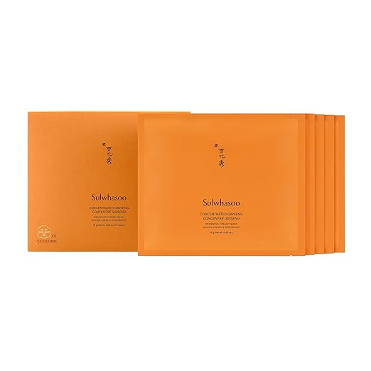 Sulwhasoo Concentrated Ginseng Renewing Sheet Mask - Korean Anti-Aging Skincare, Visibly Improves... | Amazon (US)
