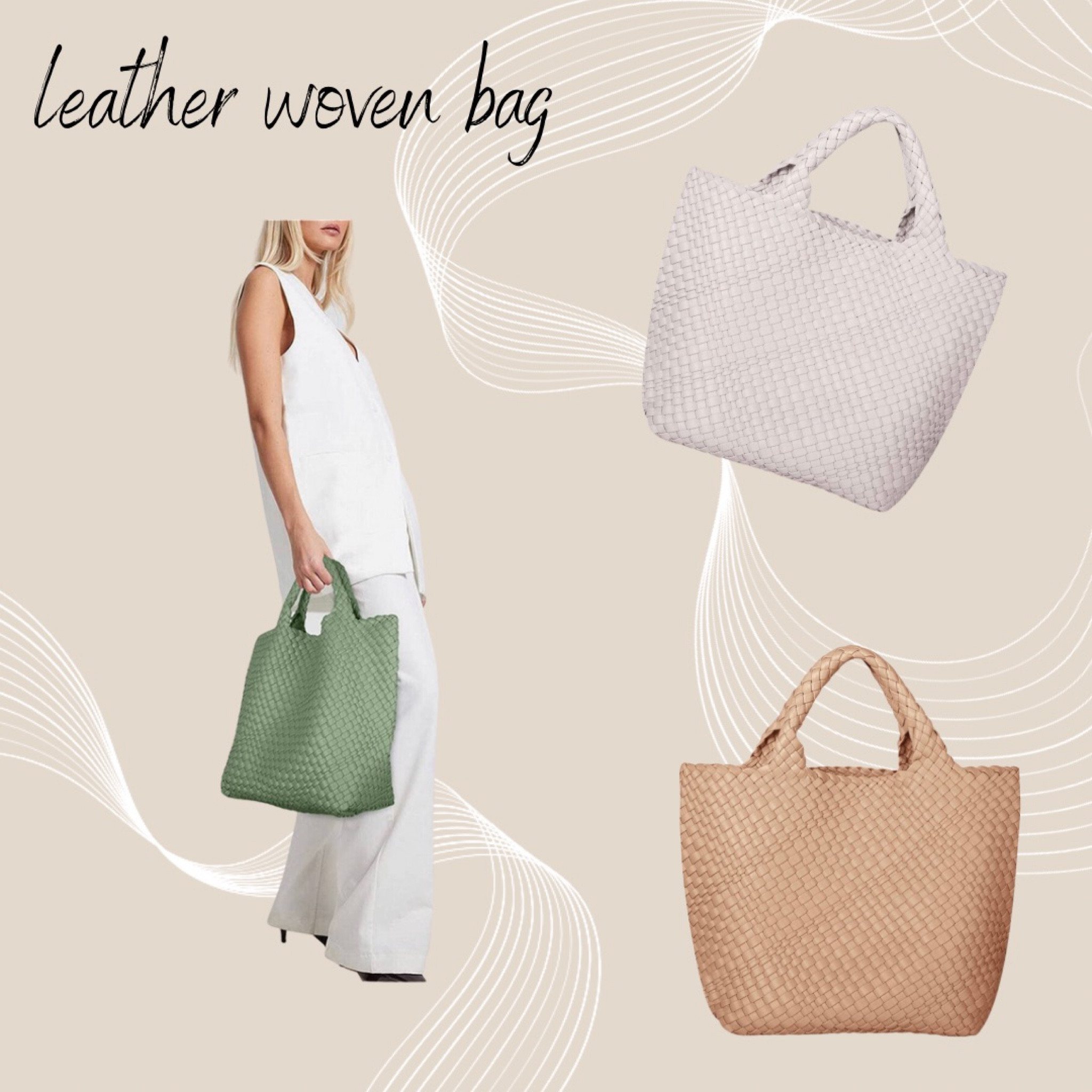 Women's Woven Leather Handbag with … curated on LTK