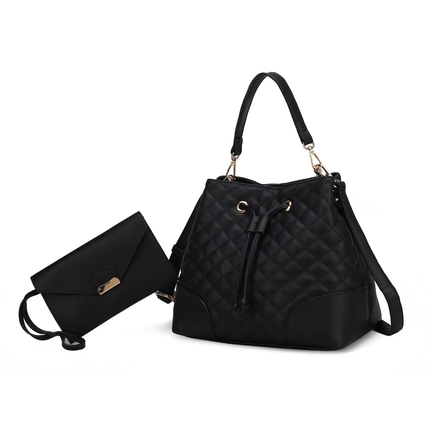 MKF Collection Wendy Bucket Handbag with Wristlet by Mia K  2 Pieces | Walmart (US)