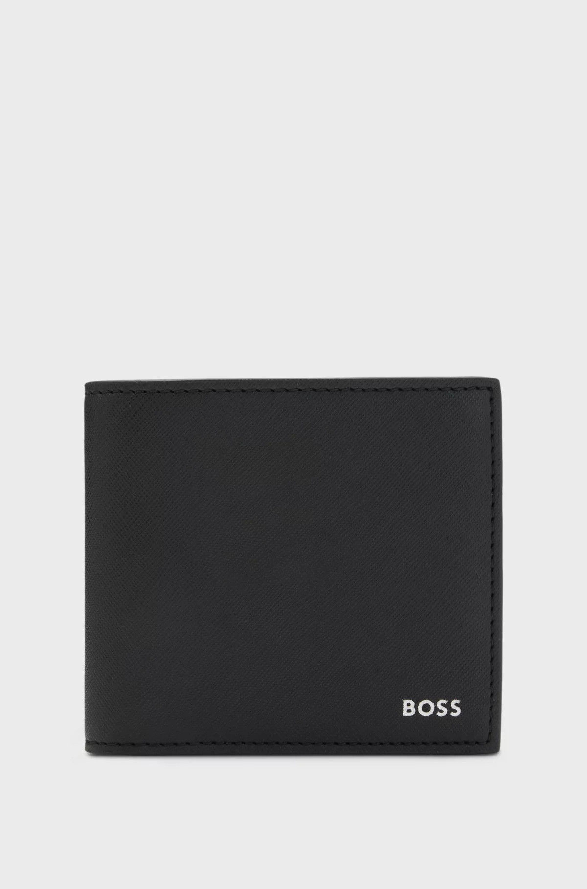 Wallet with silver-foil logo | Hugo Boss (UK)