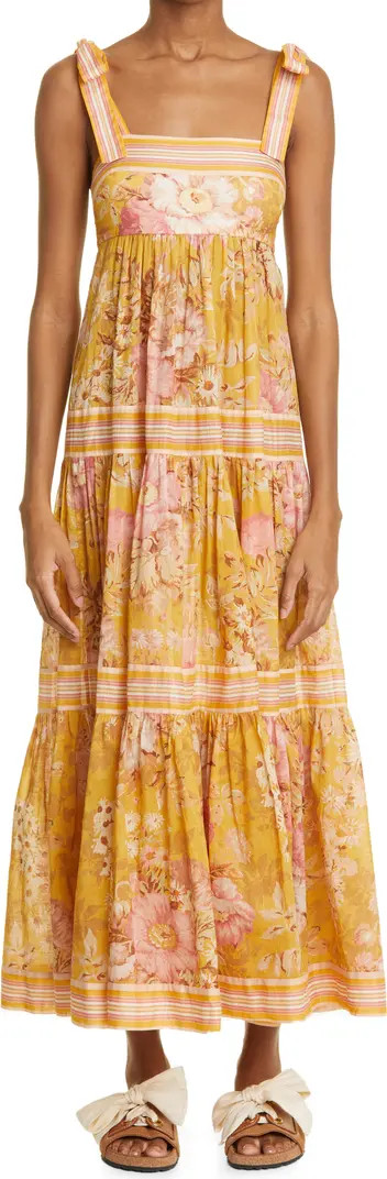 Zimmermann Pattie Tie Shoulder Cotton Maxi Dress | Nordstrom | Nordstrom