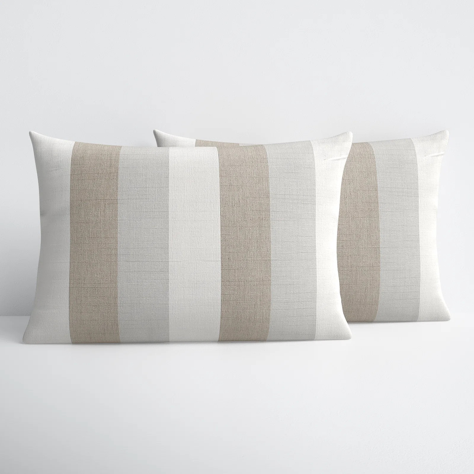 New Sunbrella 2023 Striped Sunbrella® Indoor/Outdoor Reversible Throw Pillow (Set of 2) | Wayfair North America