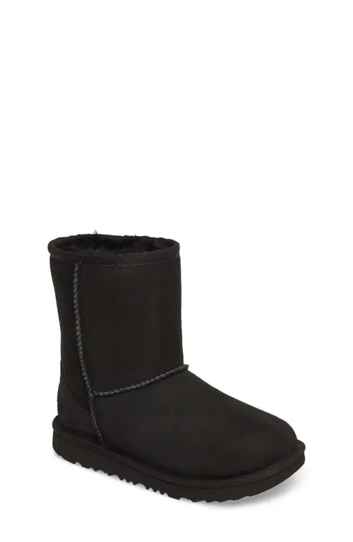 UGG(r) Classic Short II Water Resistant Genuine Shearling Boot in Blk at Nordstrom, Size 6 M | Nordstrom