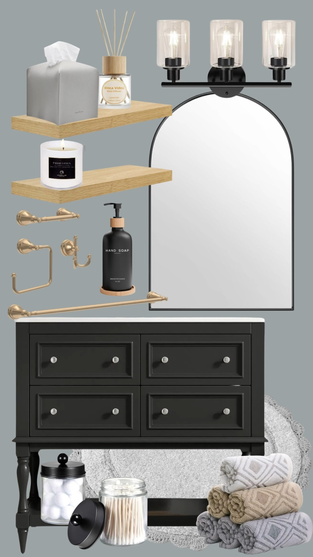 Loving these home decor finds that give your powder guest bath the refresh it needs! 

#LTKHome