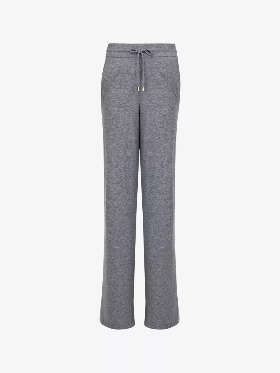 Drawstring-waist wide-leg knitted trousers | Selfridges