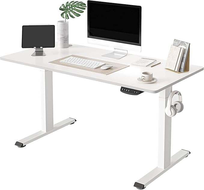 FEZIBO Height Adjustable Electric Standing Desk, 48 x 24 Inches Stand Up Table, Sit Stand Home Of... | Amazon (US)
