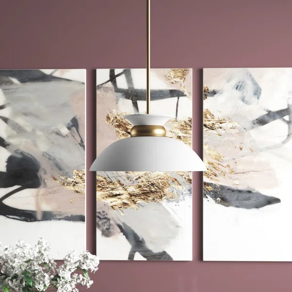 Giles 1 - Light Burnished Brass Single Pendant | Wayfair North America