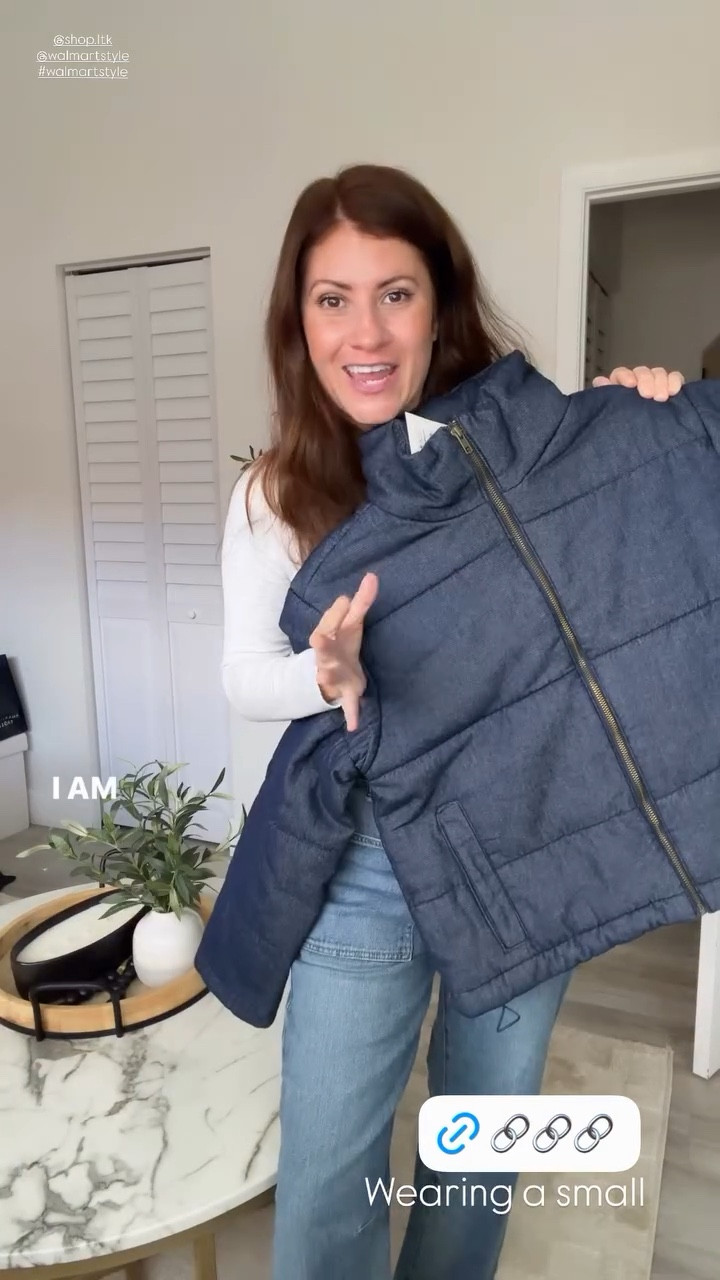 Absolutely loving this denim puffer jacket from Walmart! Such good quality! Wearing a small @shop.ltk 
@walmartstyle 
#walmartstyle

#LTKStyleTip #LTKHoliday #LTKGiftGuide