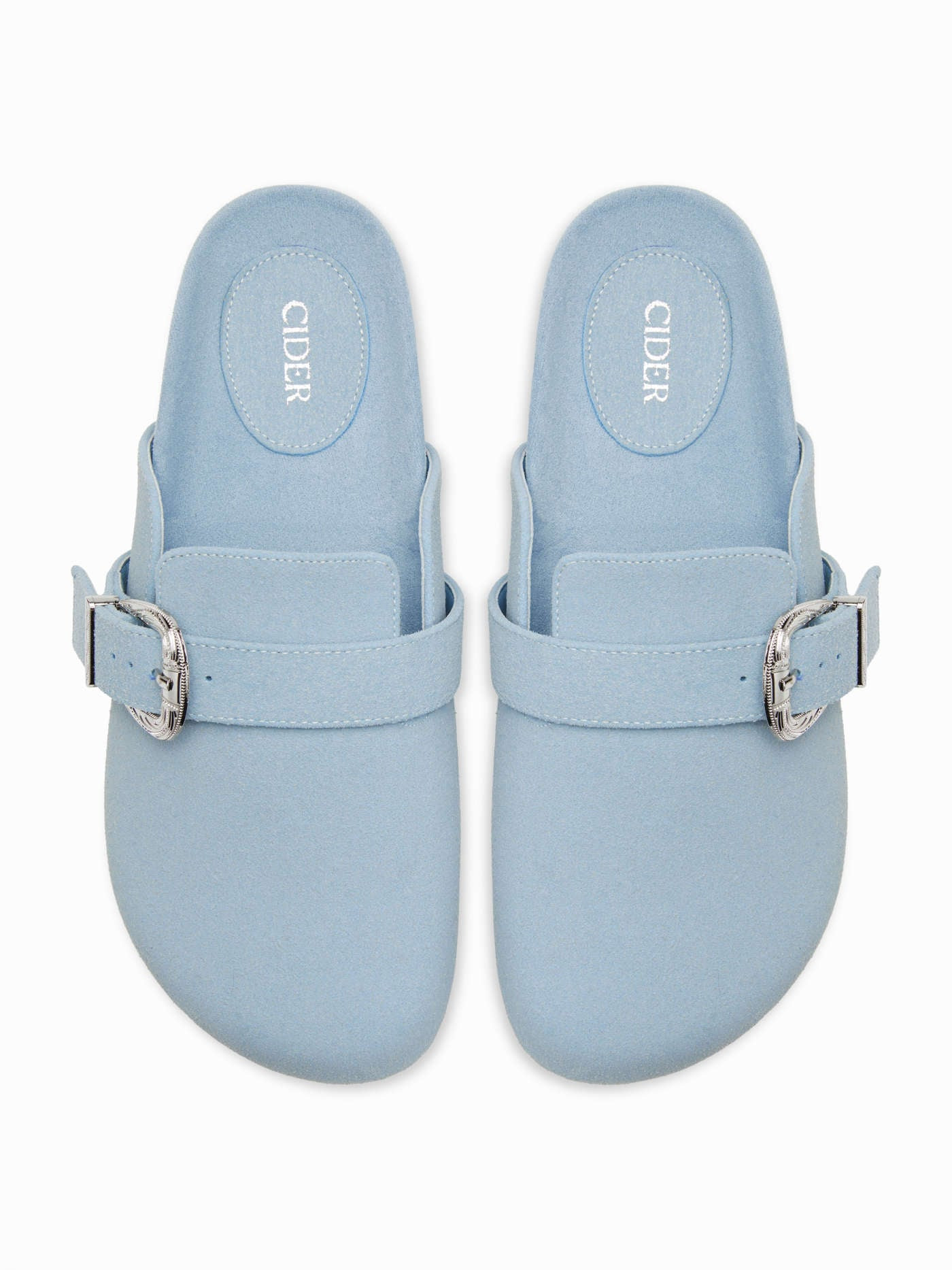 BUCKLE FAUX SUEDE MULE FLATS For School Daily Casual Outdoor Work | Cider