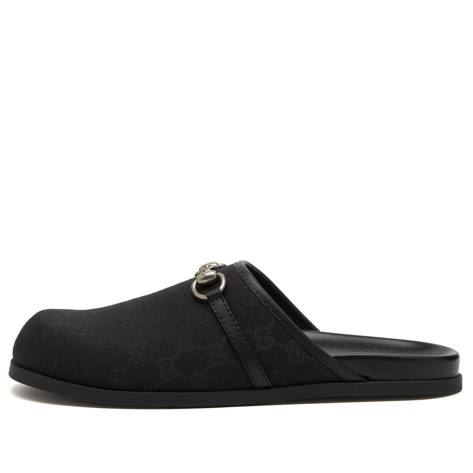 Gucci Men's Rhain GG Monogram Clog in Black, Size UK 6 | END. Clothing