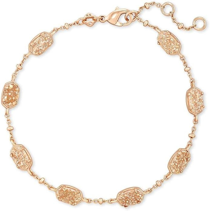 Amazon.com: Kendra Scott Emilie Link Bracelet for Women, Fashion Jewelry, 14k Rose Gold-Plated, S... | Amazon (US)