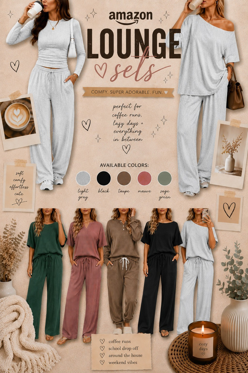 Comfy, cute & made for everyday 🤎 These Amazon lounge sets are giving cozy without looking frumpy. ✨

#LTKOver40 #LTKU #LTKootd