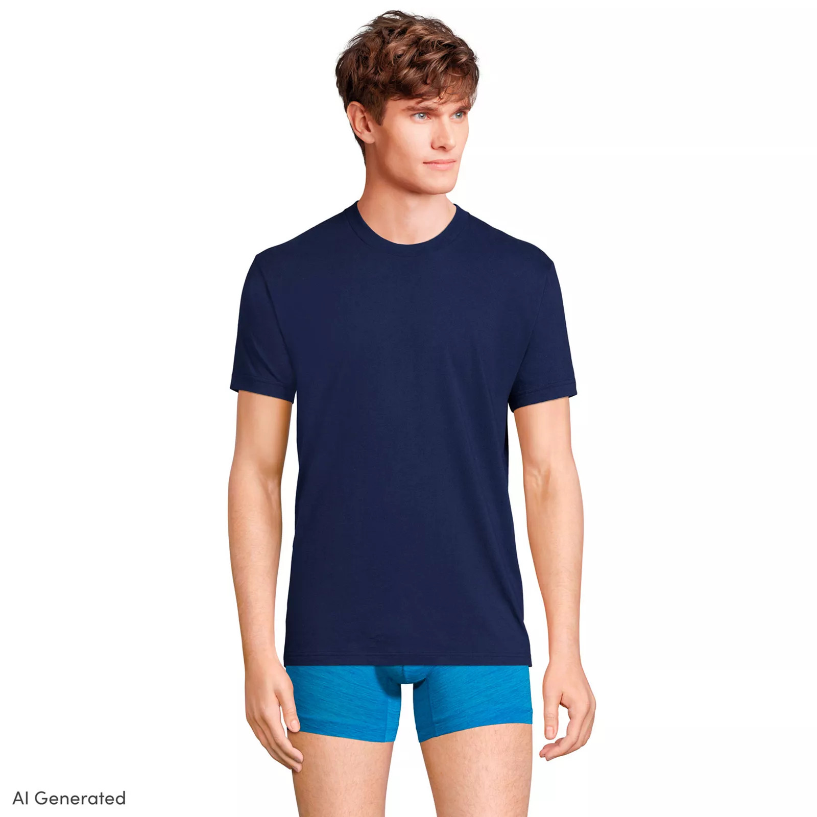 Men's Lands' End Crewneck 3-Pack Undershirt | Kohl's