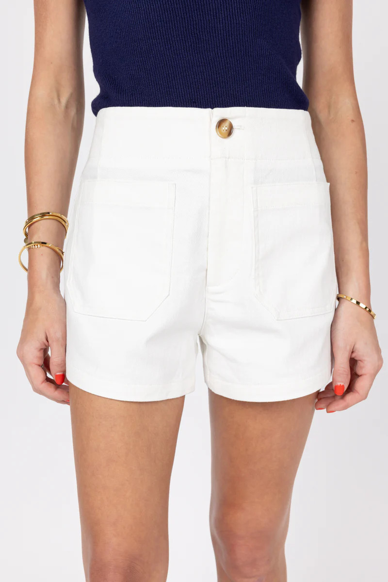 Vera Shorts- White | Avara
