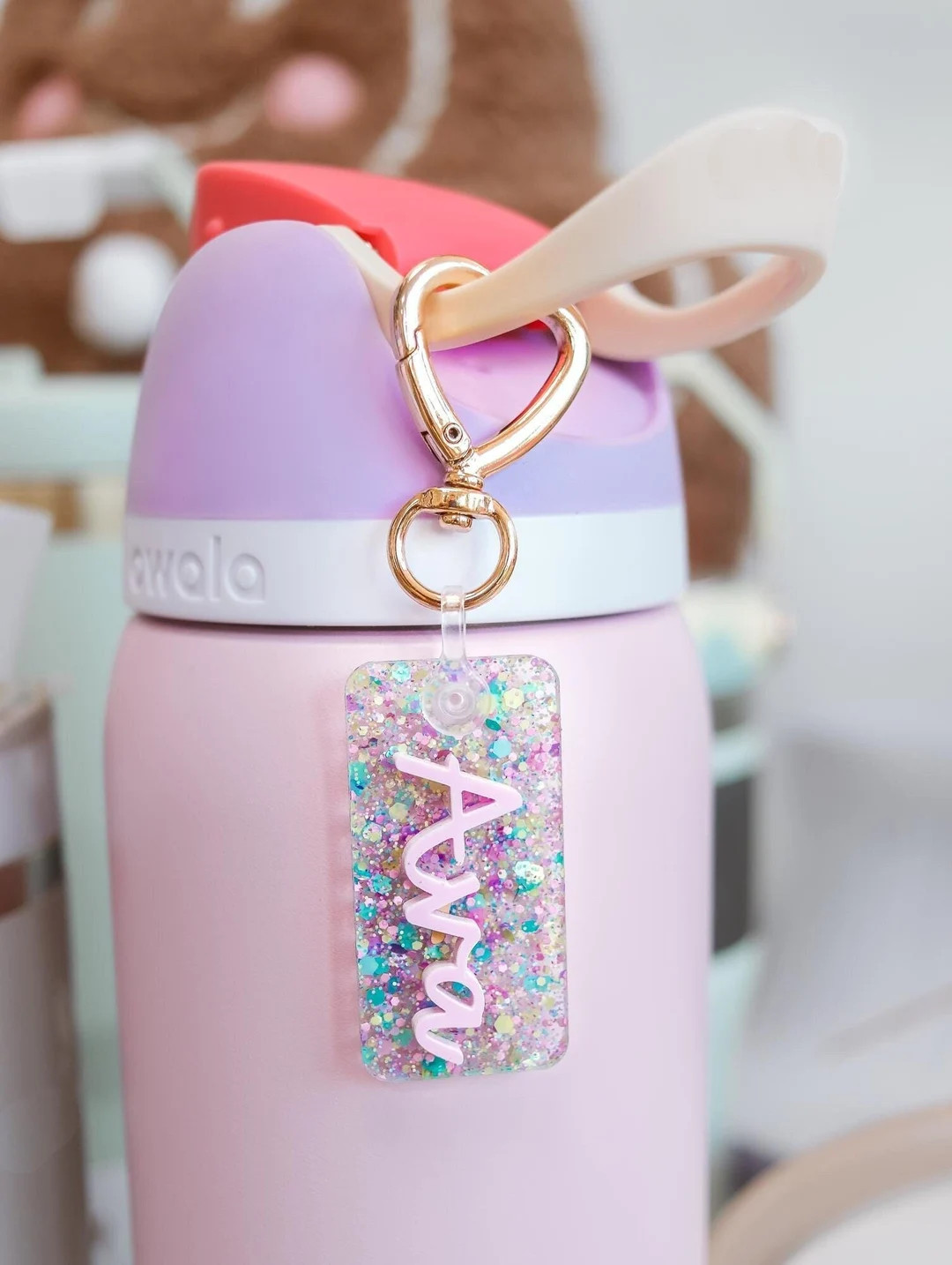 Water bottle name tag, Owala Name plate, Owala keychain, owala accessories, tumbler name tag, acr... | Etsy (US)