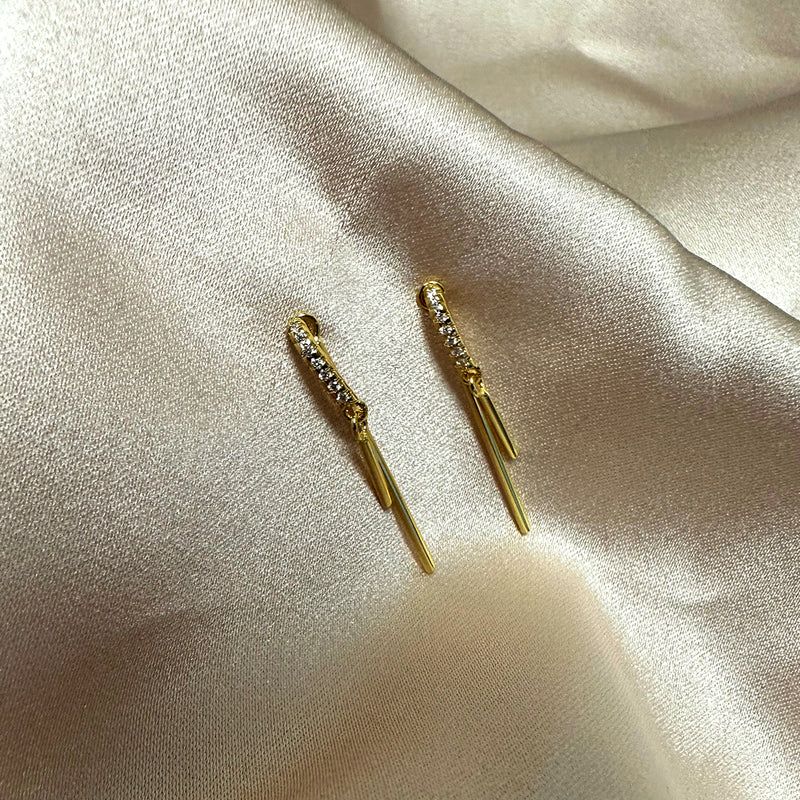 Layered Gold Bar Vermeil Earrings | Uncommon James