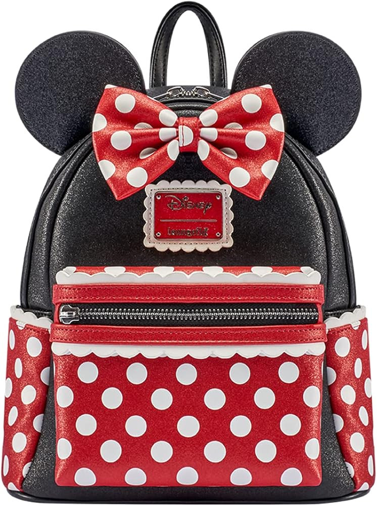 Loungefly Disney Backpack :Minnie Mouse Bow Ear Backpack, Amazon Exclusive | Amazon (US)