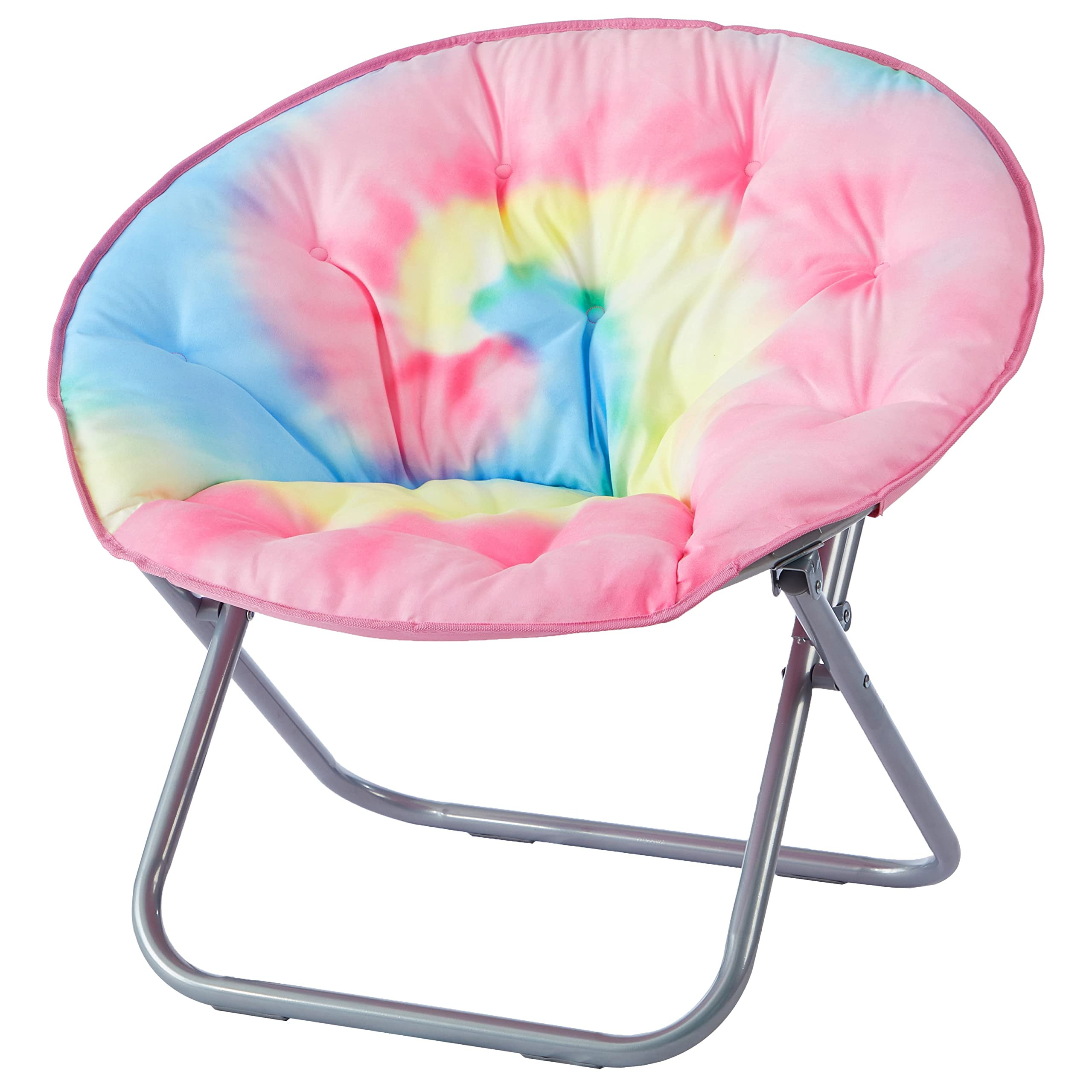 Urban Lifestyle Micromink Saucer Chair, Rainbow Tie Die | Amazon (US)