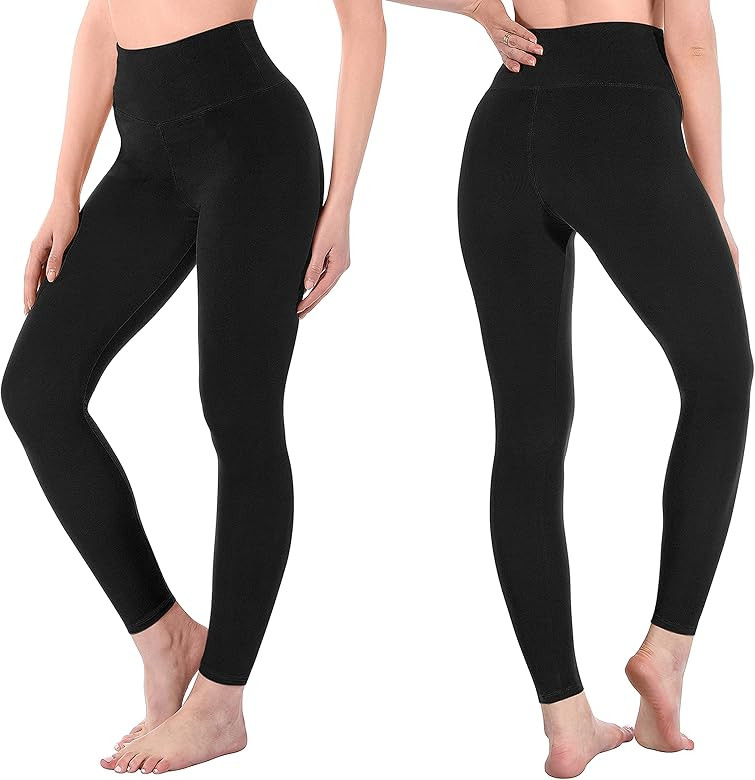 SINOPHANT High Waisted Leggings for Women, Buttery Soft Elastic Opaque Tummy Control Leggings,Plus S | Amazon (UK)