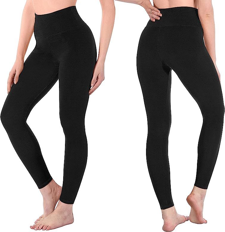 SINOPHANT High Waisted Leggings for Women, Buttery Soft Elastic Opaque Tummy Control Leggings,Plus S | Amazon (UK)