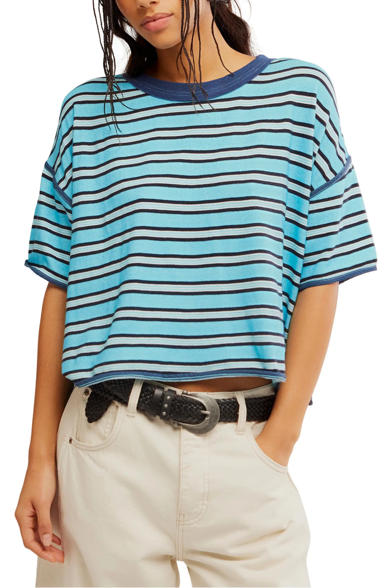 Free People Clean Rugby Stripe Cotton Top (Women) | Nordstrom | Nordstrom