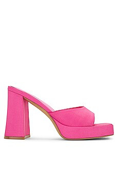 Jeffrey Campbell Ninety Platform Mule in Pink Faille from Revolve.com | Revolve Clothing (Global)