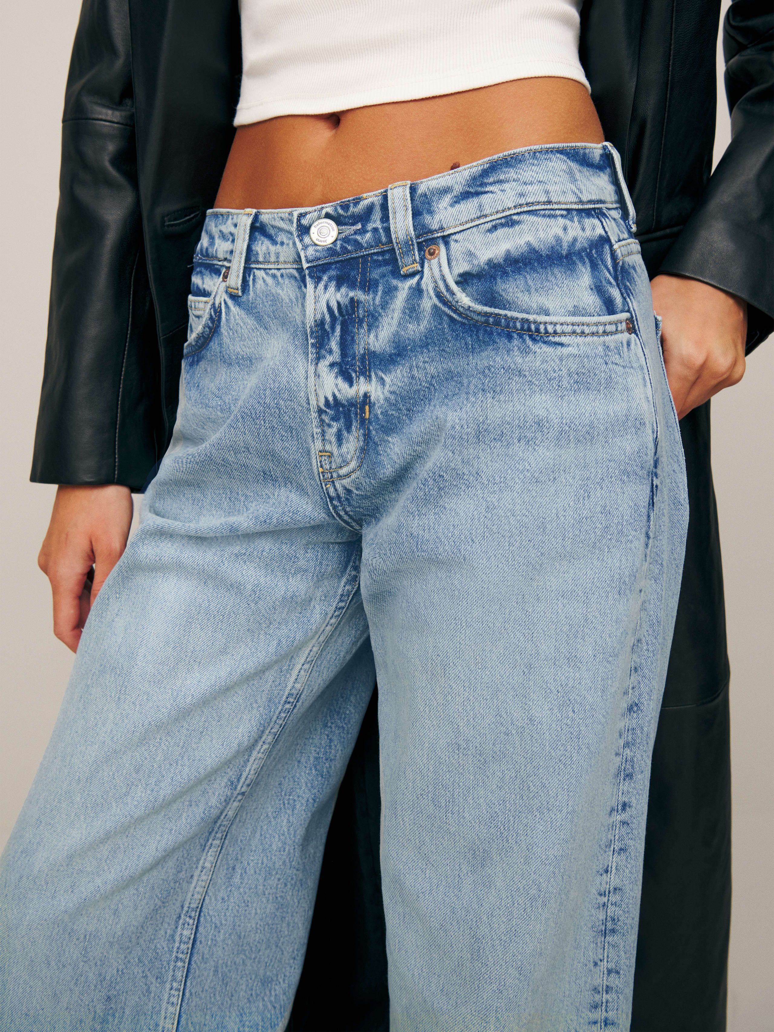 Cary Low Rise Slouchy Wide Leg Jeans | Reformation (US & AU)