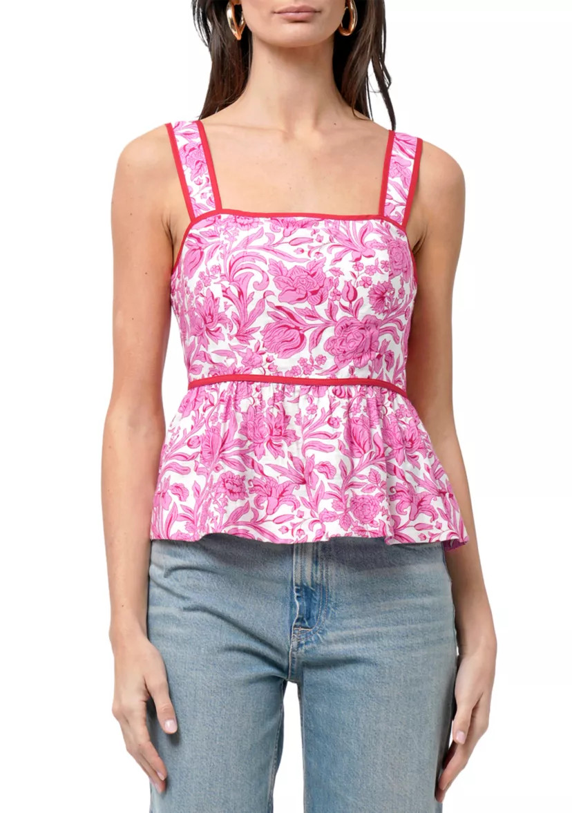 Women's Scalloped Peplum Top | Belk