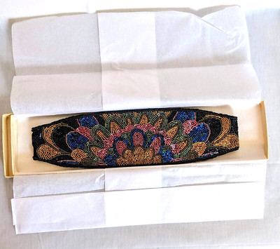 VTG 1980s Exquisite Colorful Beaded Disco Glam Throwback Belt Cummerbund | eBay US