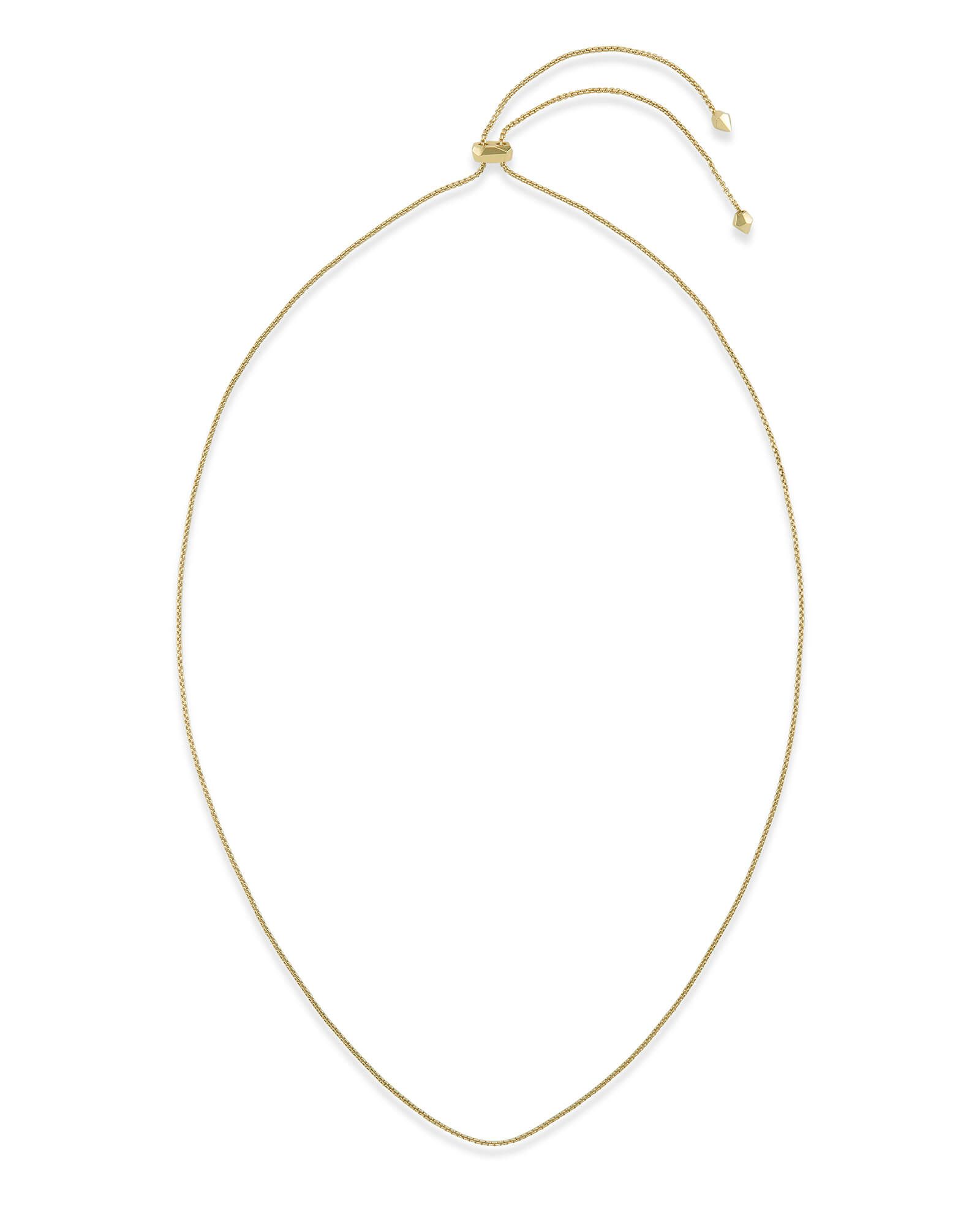 Thin Adjustable Chain Necklace in Gold | Kendra Scott