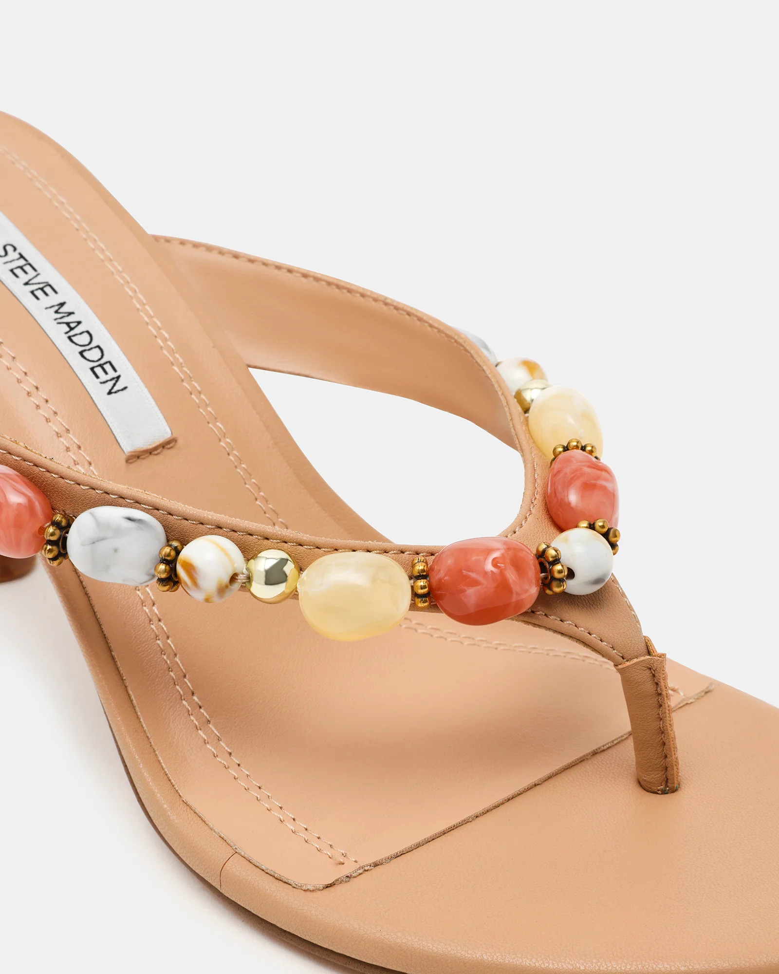 FAROH Stone Natural Multi Thong Women's Heel | Steve Madden (US)