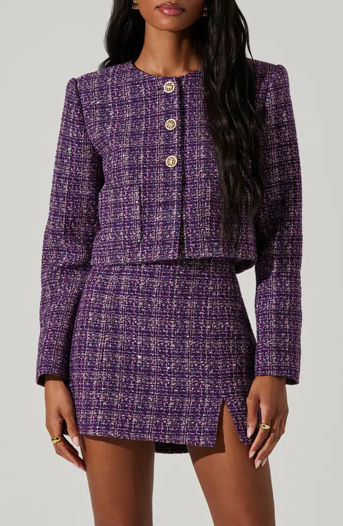 ASTR the Label Lyssa Tweed Jacket | Nordstrom | Nordstrom