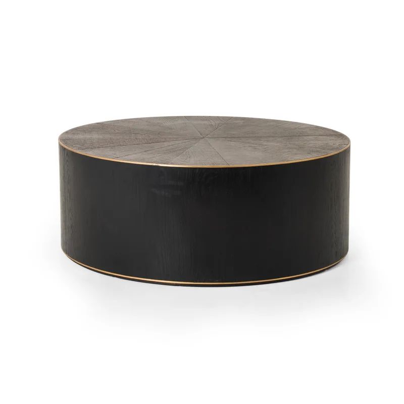 Alamae Solid Wood Drum Coffee Table | Wayfair North America