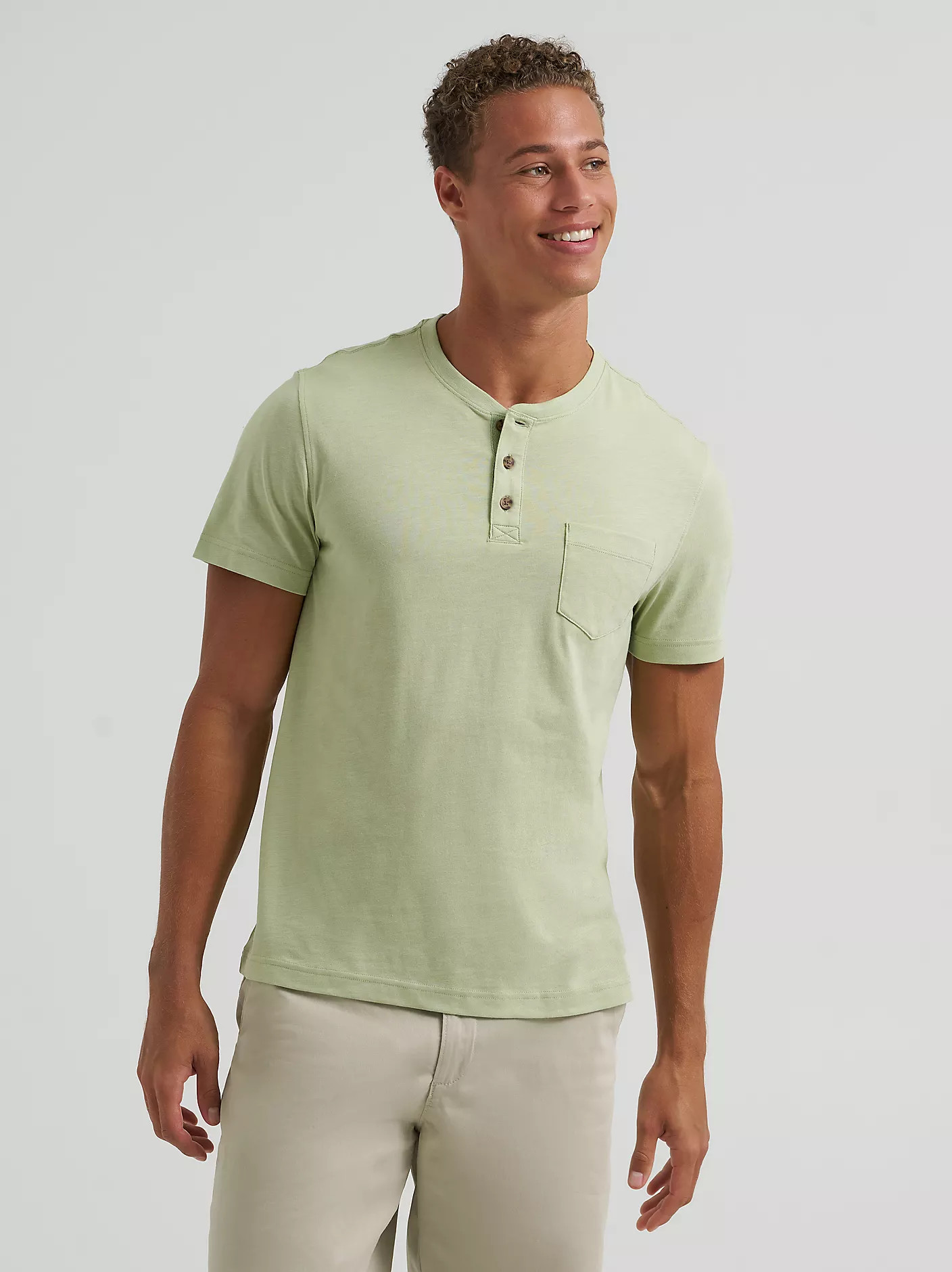 Men's Short Sleeve Jersey Henley | Lee Jeans