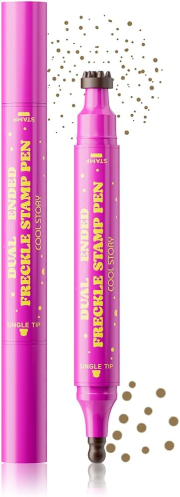COOL STORY Dual-Ended Freckle Stamp Pen Waterproof Face Makeup Fake Tatto Long Lasting | Amazon (US)