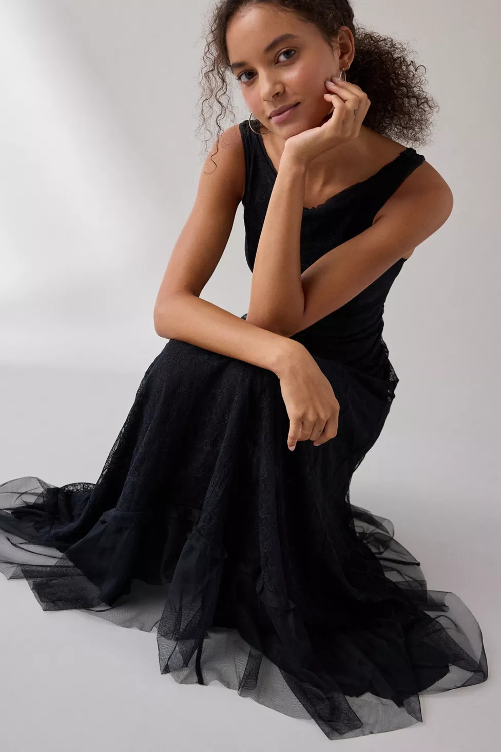 UO Like A Dream Reversible Sheer Lace Scoop Slip Maxi Dress | Urban Outfitters (US and RoW)