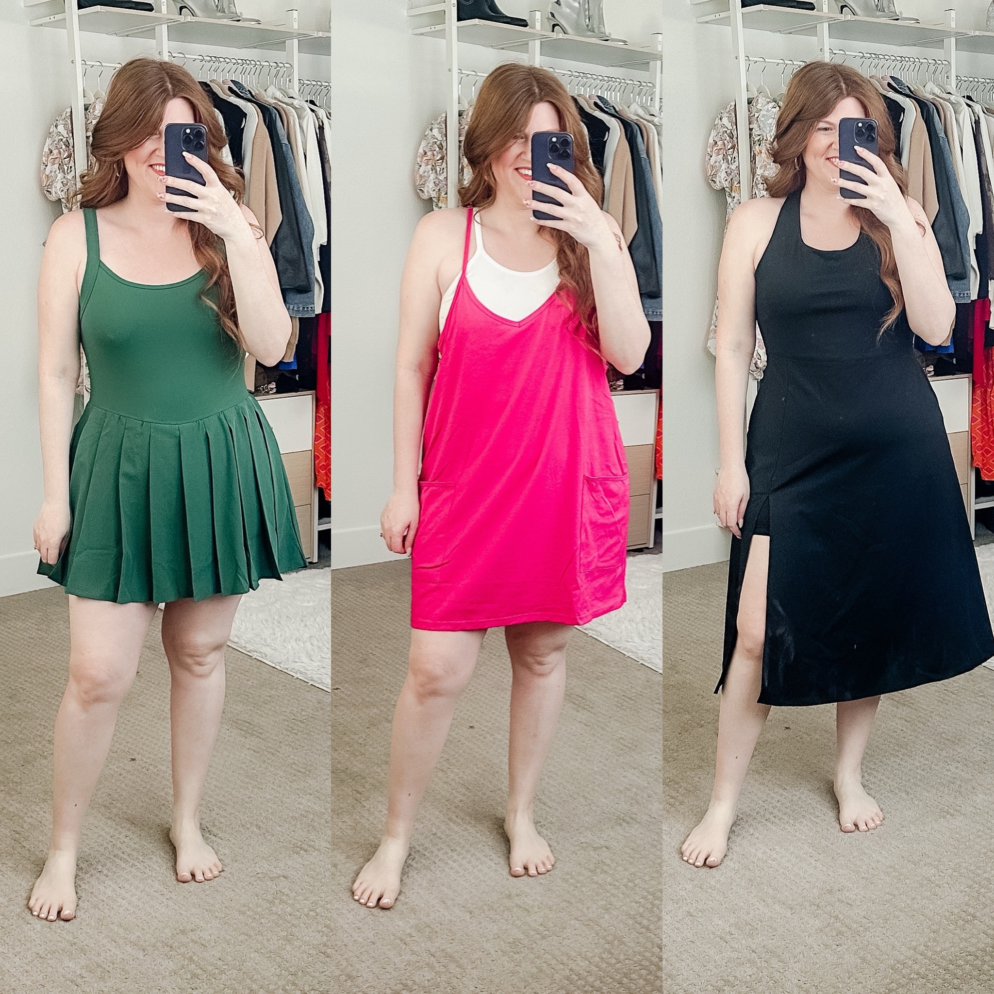 Athletic dresses from amazon. All have shorts! Size large in all. 

Spring dress. Amazon dress. 

#LTKfindsunder50 #LTKsalealert #LTKSeasonal