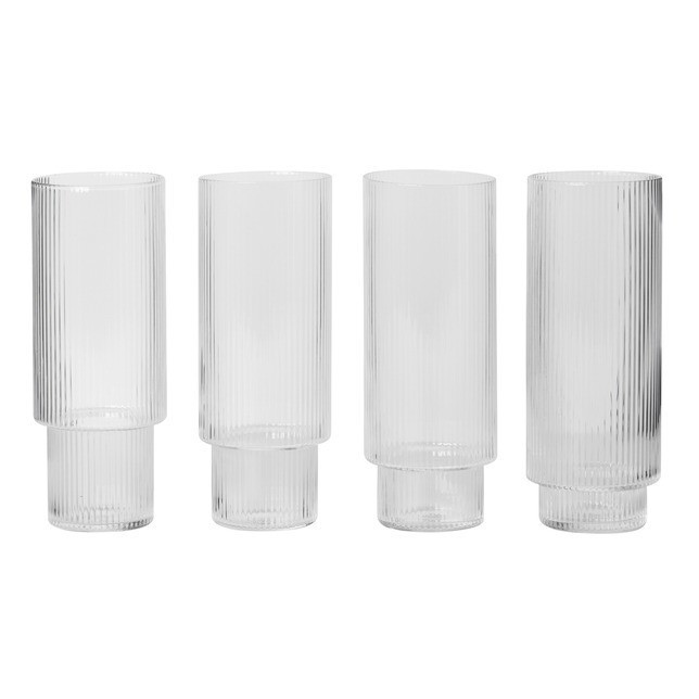 Ripple long glasses - Set of 4 | Smallable DE