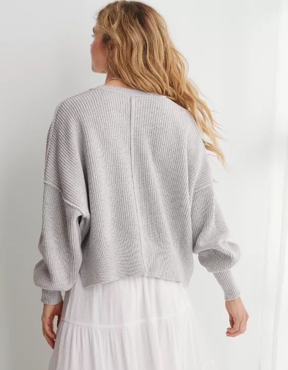 Aerie Beyond Cropped Sweater | American Eagle Outfitters (US & CA)
