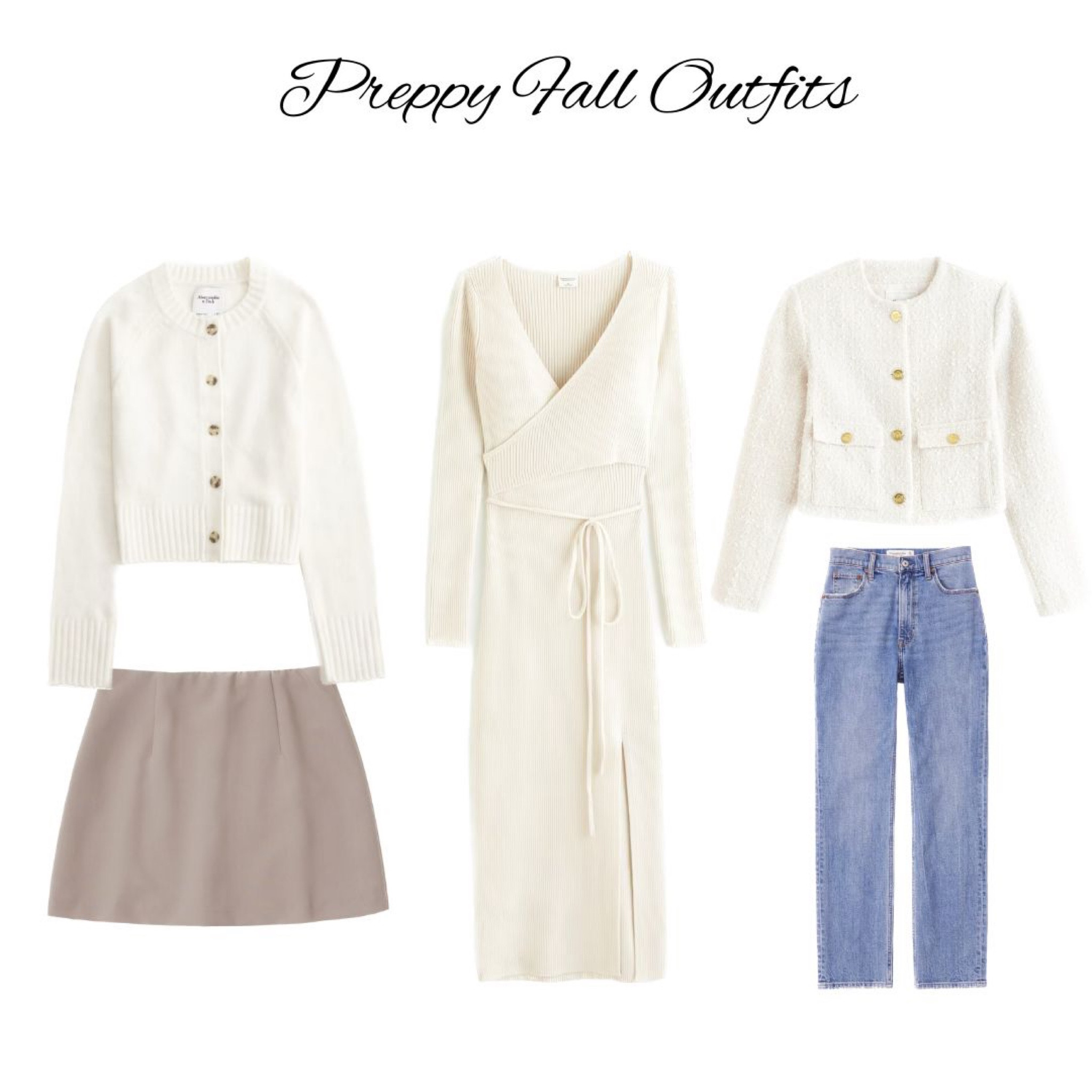 Preppy Fall Outfit Pieces 



preppy style, prepy chic, clean girl aesthetic, mini skort, button up cardigan, fall dress, sweater dress, tweed jacket, straight leg jeans, fall outfits, fall style, fall outfit inspo, fall chic, fall trends, timeless style, elegant style, fall streetwear, minimal style, minimalist outfit

#LTKstyletip #LTKSeasonal #LTKSale