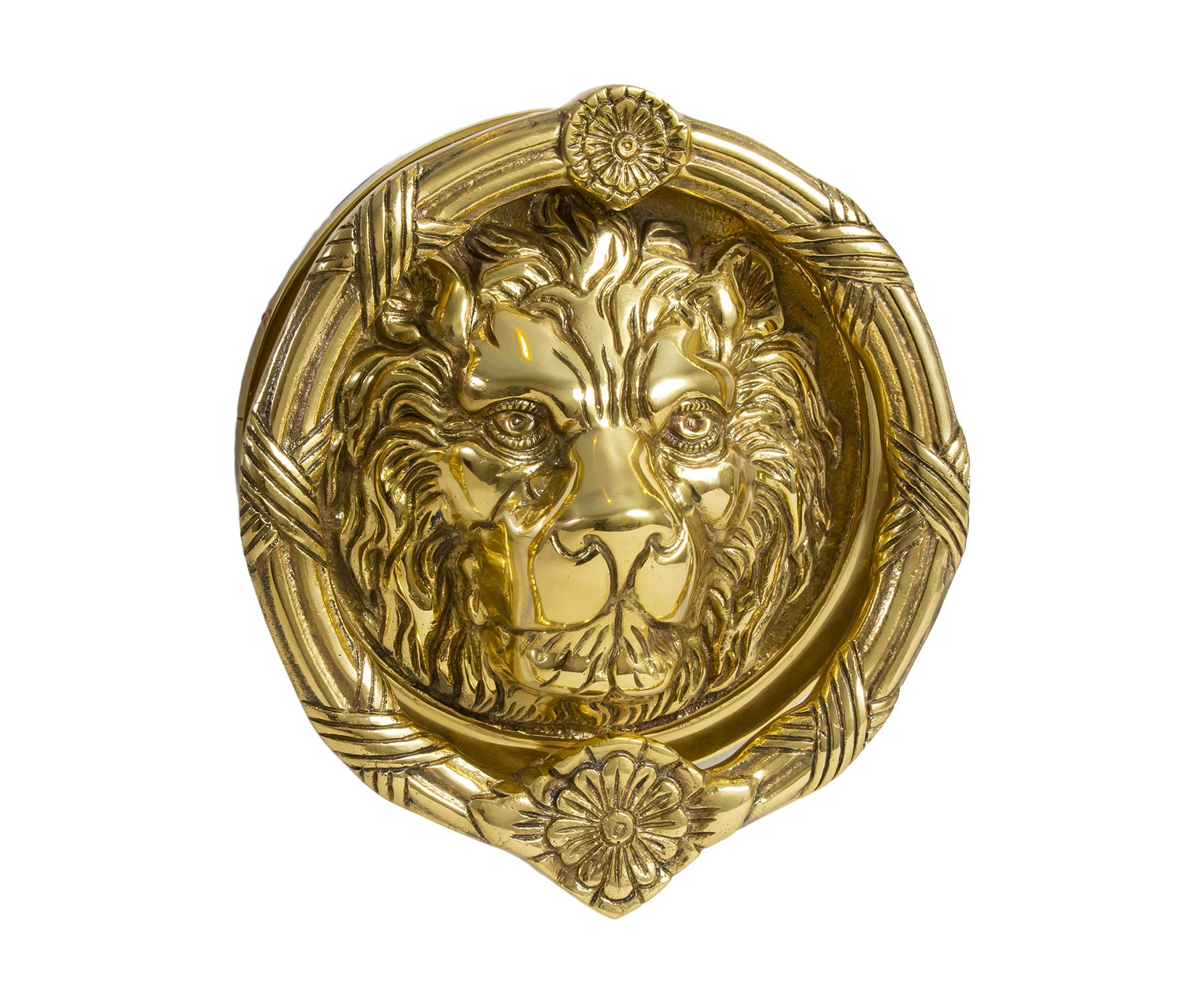 Vintage"Sandringham" Solid Brass Lion Head Door Knocker (7 inches, Brass) | Amazon (US)