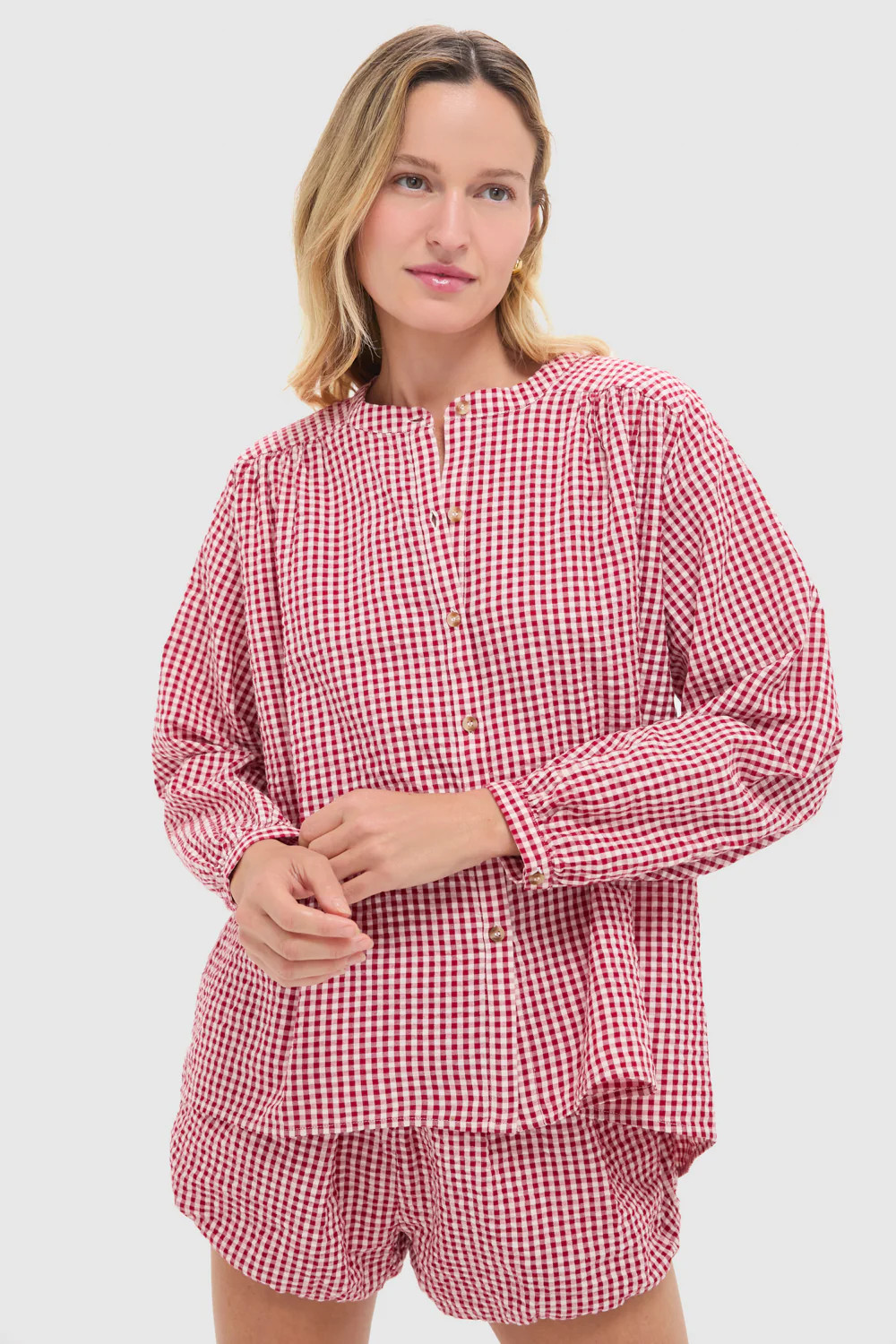 Red Gingham Mira Shirt | Tuckernuck (US)