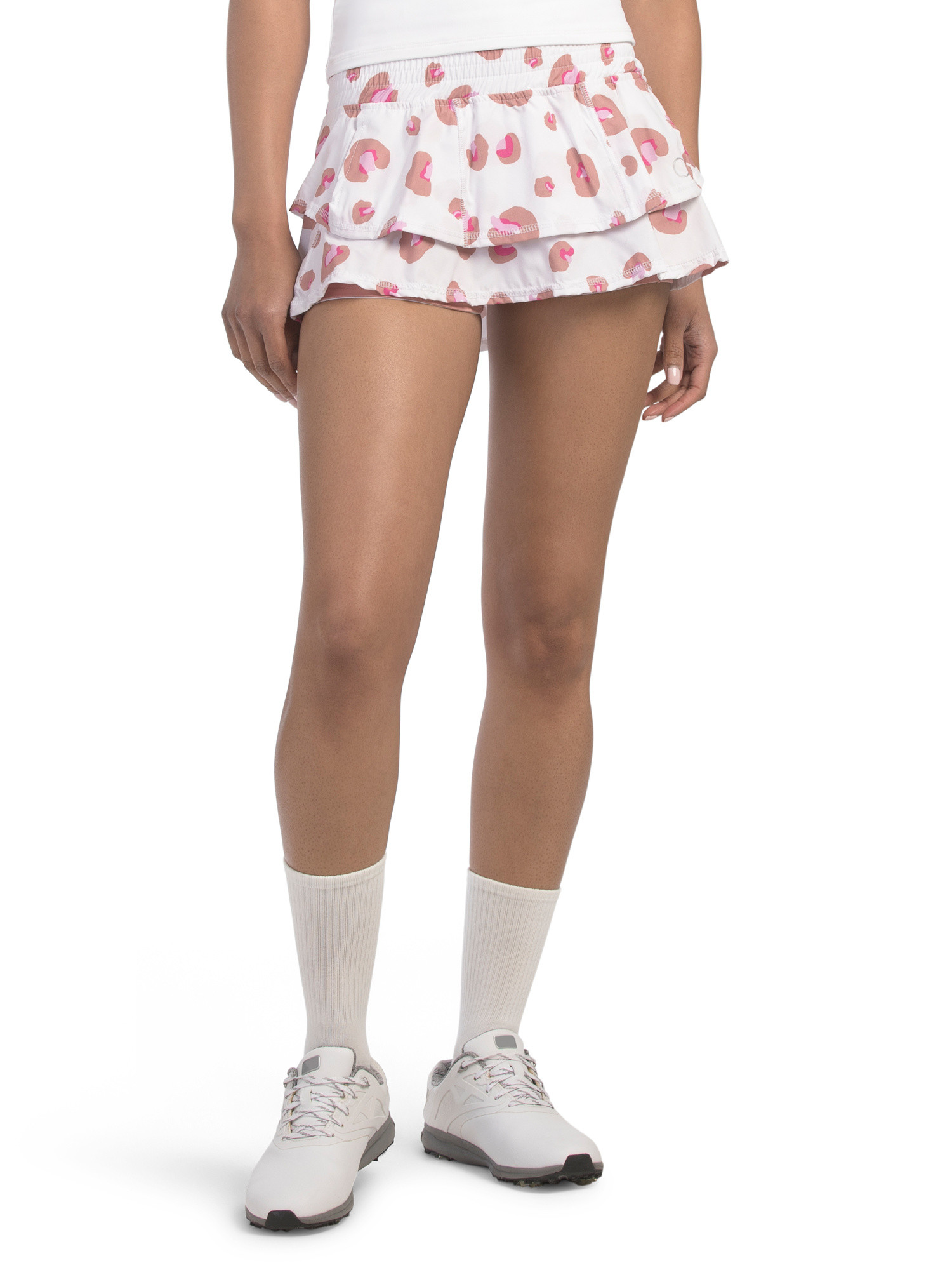 Upf 50 Ruffle Animal Print Skort | TJ Maxx