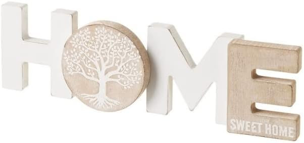 DAMDAM GO Letras decoración Cartel con Colgadores Sweet Home Madera (Home) | Amazon (ES)