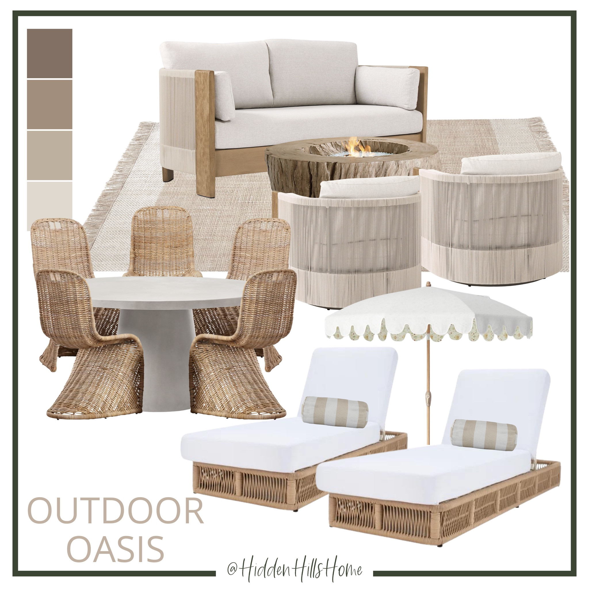 Outdoor furniture, outdoor dining table, outdoor decor Inspo, outdoor sofa, home design, outdoor oasis for summer time ☀️ #outdoor

#LTKhome #LTKSeasonal #LTKsalealert