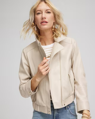 Faux Leather Bomber Jacket | Chico's