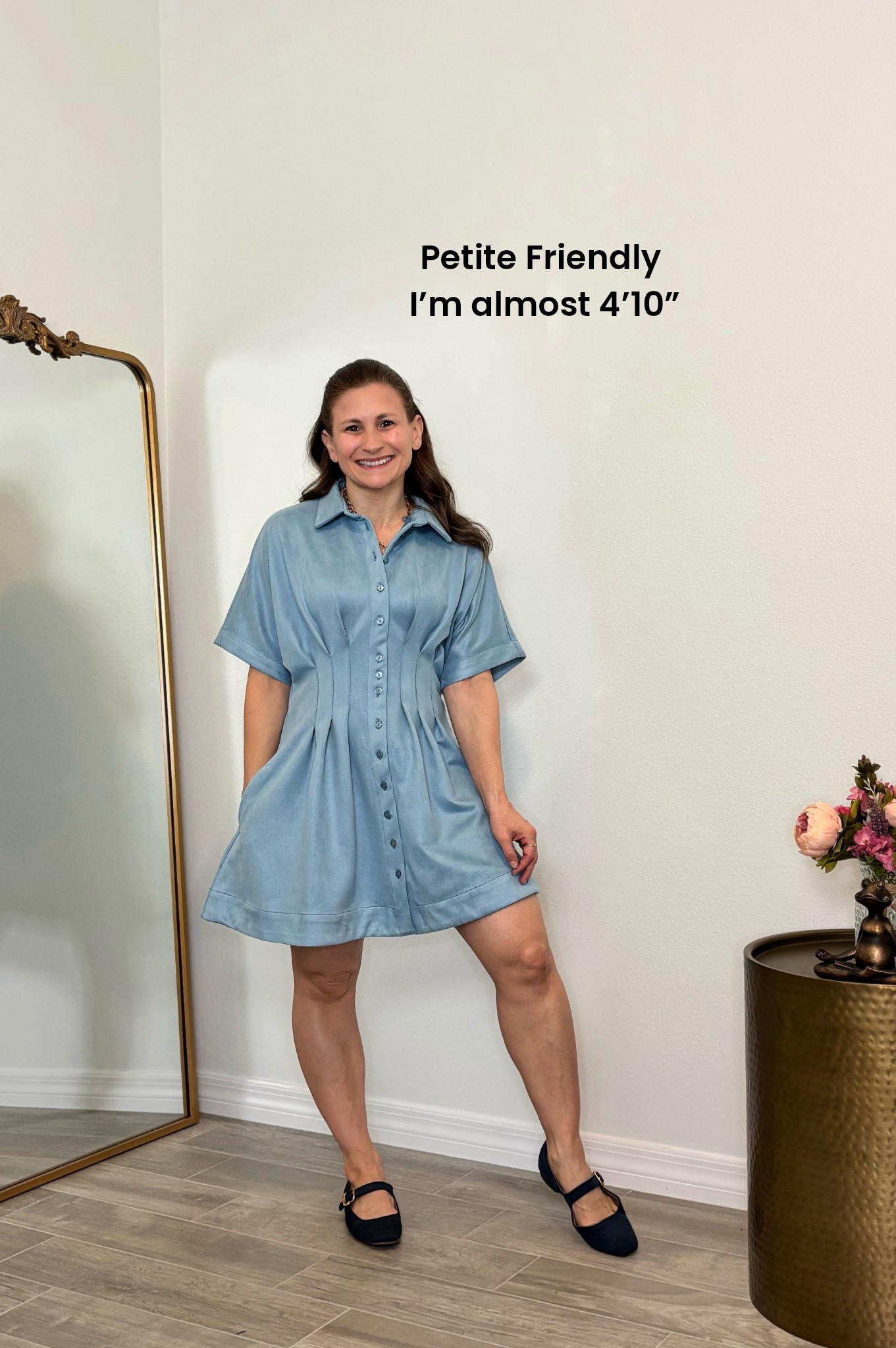 Petite sizes available in this velvet version of the Tobie dress. Beautiful style available in many different textures, patterns, lengths and colors. True to size, I’m wearing XS petite 

#LTKWorkwear #LTKPetite #LTKSpringSale