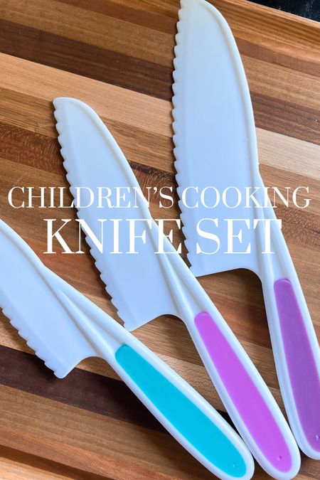 Knife set for kids! Great for children helping in the kitchen! They actually work, but don’t cut skin. 

#LTKfamily #LTKkids #LTKhome