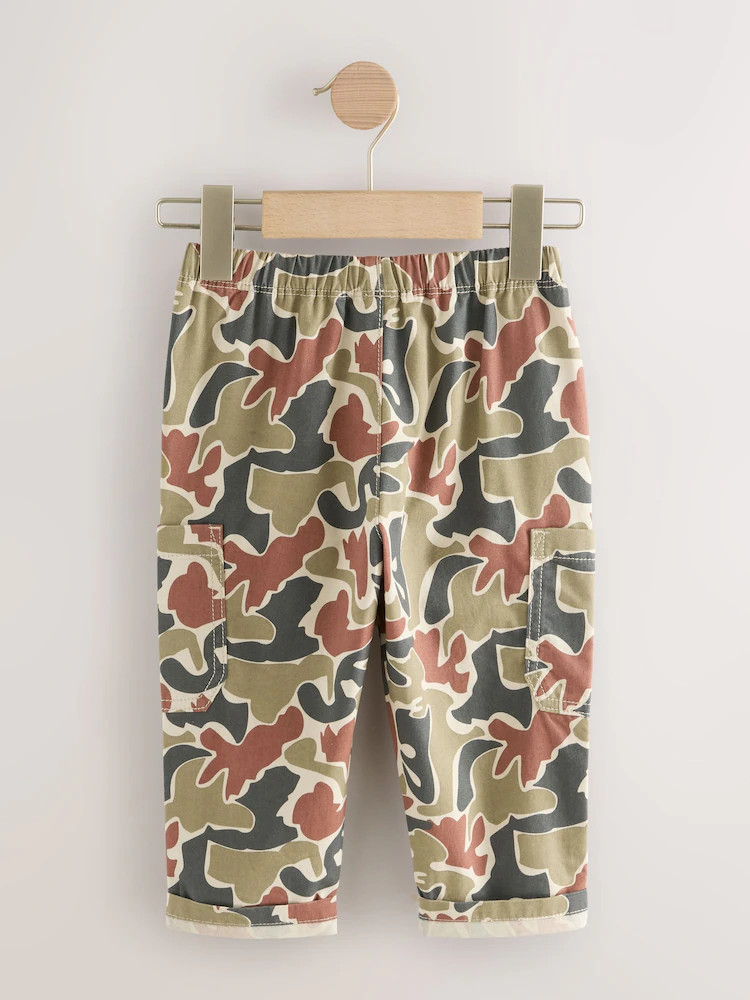 Red/Green Camo Side Pocket Pull On Trousers (3mths-7yrs) | Next EU