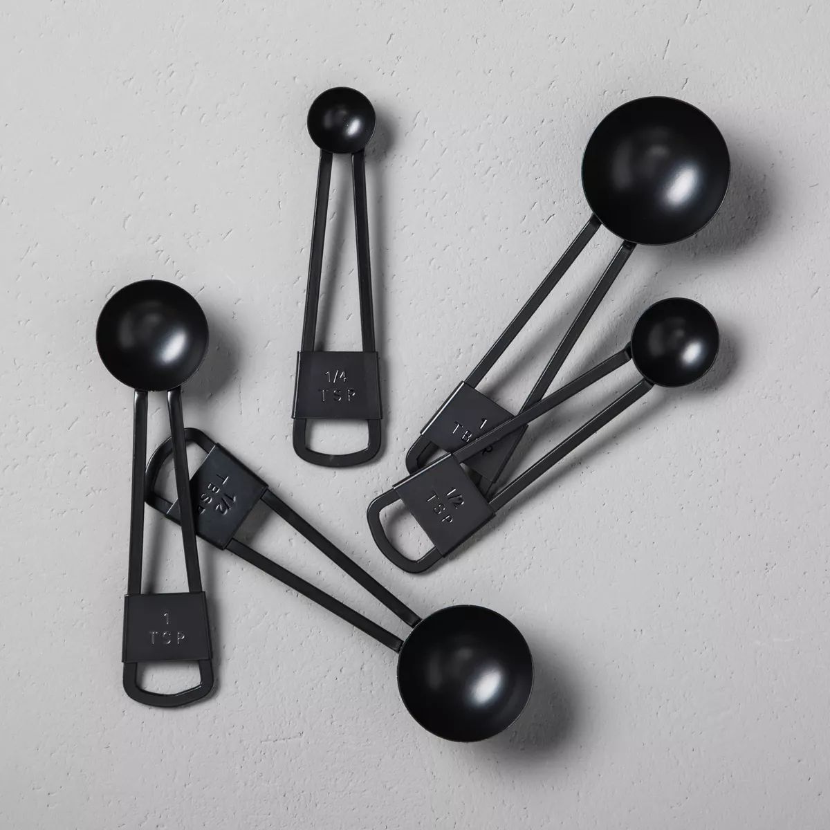 5pc Measuring Spoon Set Matte Black - Hearth & Hand™ with Magnolia | Target